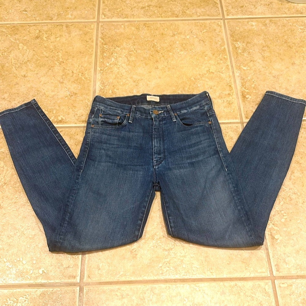 MOTHER Jeans High Waisted Looker Ankle size Double Shot Espresso 27